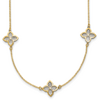 14K Yellow Gold Cable Chain Necklace, 18 in