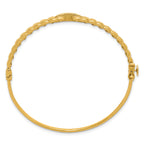 14K Yellow Gold Polished Bangle Bracelet