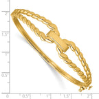 14K Yellow Gold Polished Bangle Bracelet