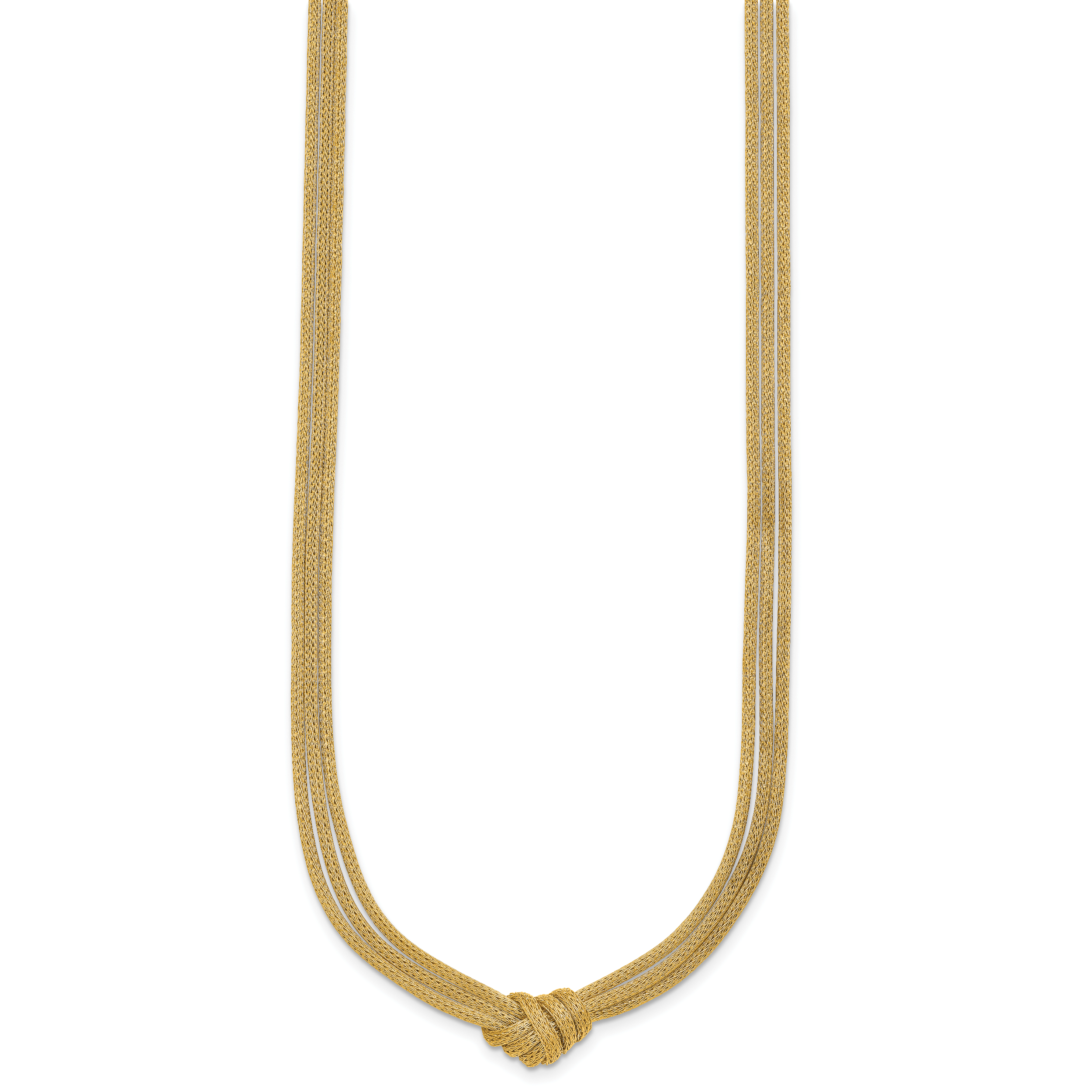 14K Yellow Gold Textured Spiga Spiga Chain Necklace, 18 in