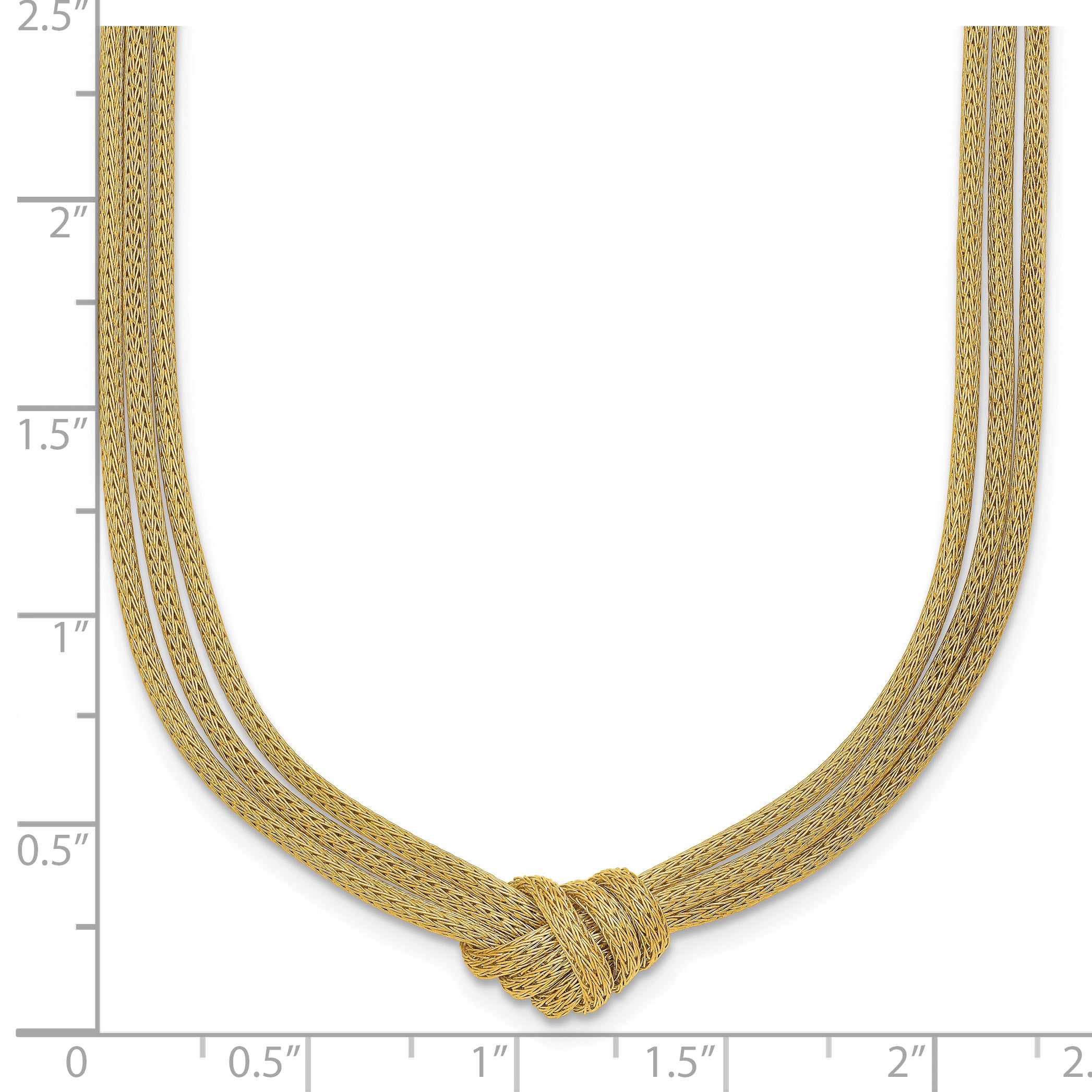 14K Yellow Gold Textured Spiga Spiga Chain Necklace, 18 in