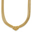 14K Yellow Gold Textured Spiga Spiga Chain Necklace, 18 in