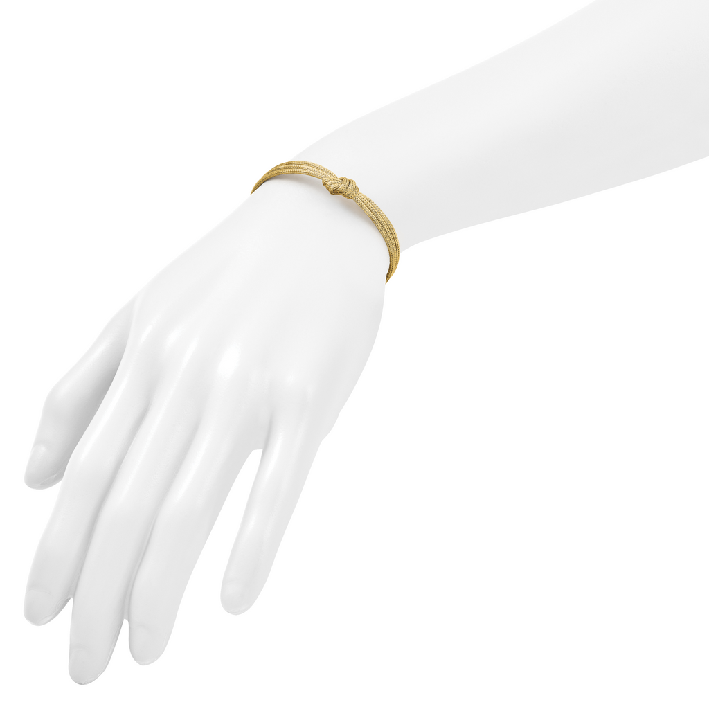 14K Yellow Gold Textured Bracelet, 8 in