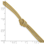 14K Yellow Gold Textured Bracelet, 8 in