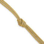 14K Yellow Gold Textured Bracelet, 8 in