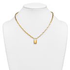 14K Yellow Gold Polished Pendant Necklace
