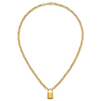 14K Yellow Gold Polished Pendant Necklace