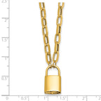 14K Yellow Gold Polished Pendant Necklace