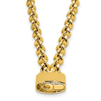 14K Yellow Gold Polished Pendant Necklace