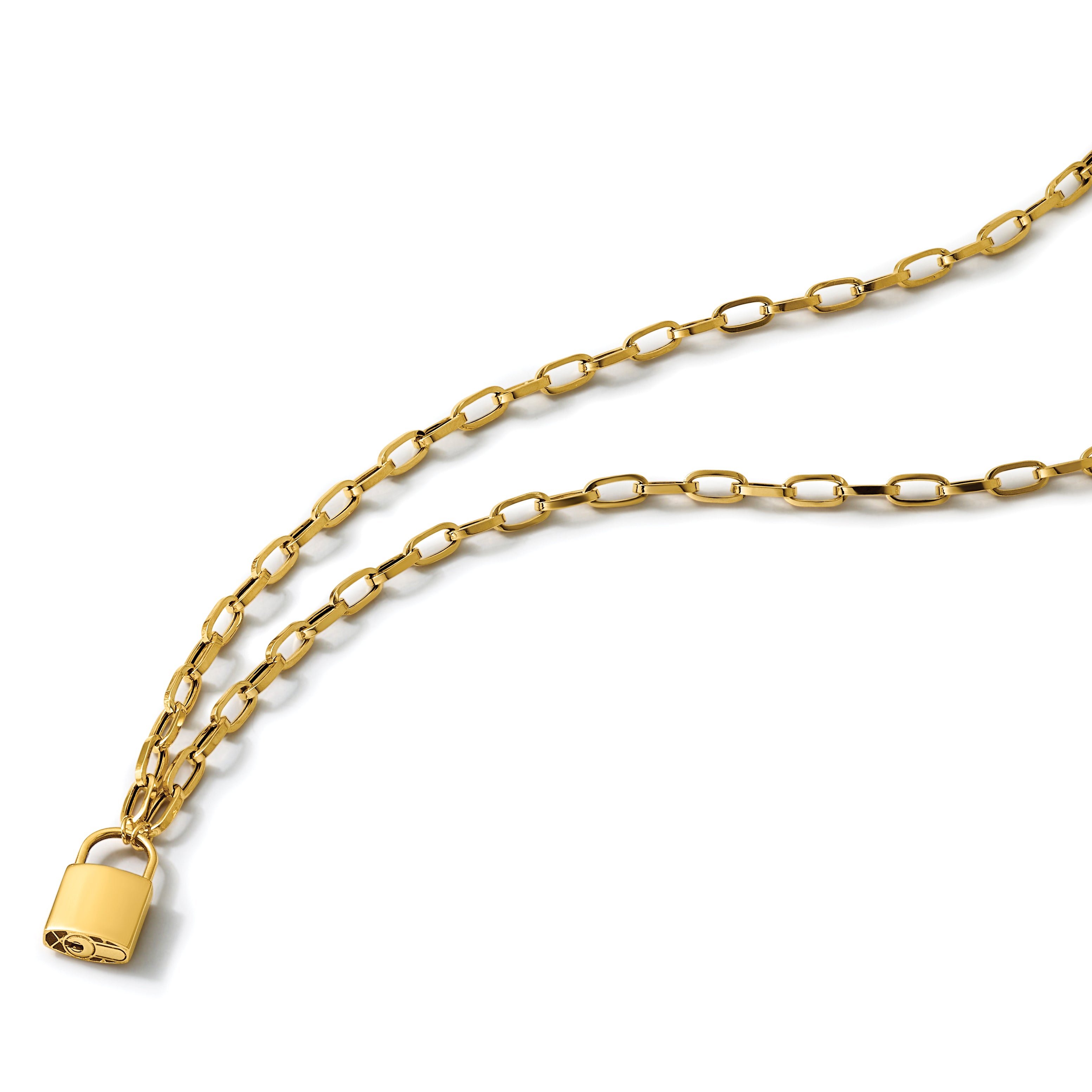 14K Yellow Gold Polished Pendant Necklace