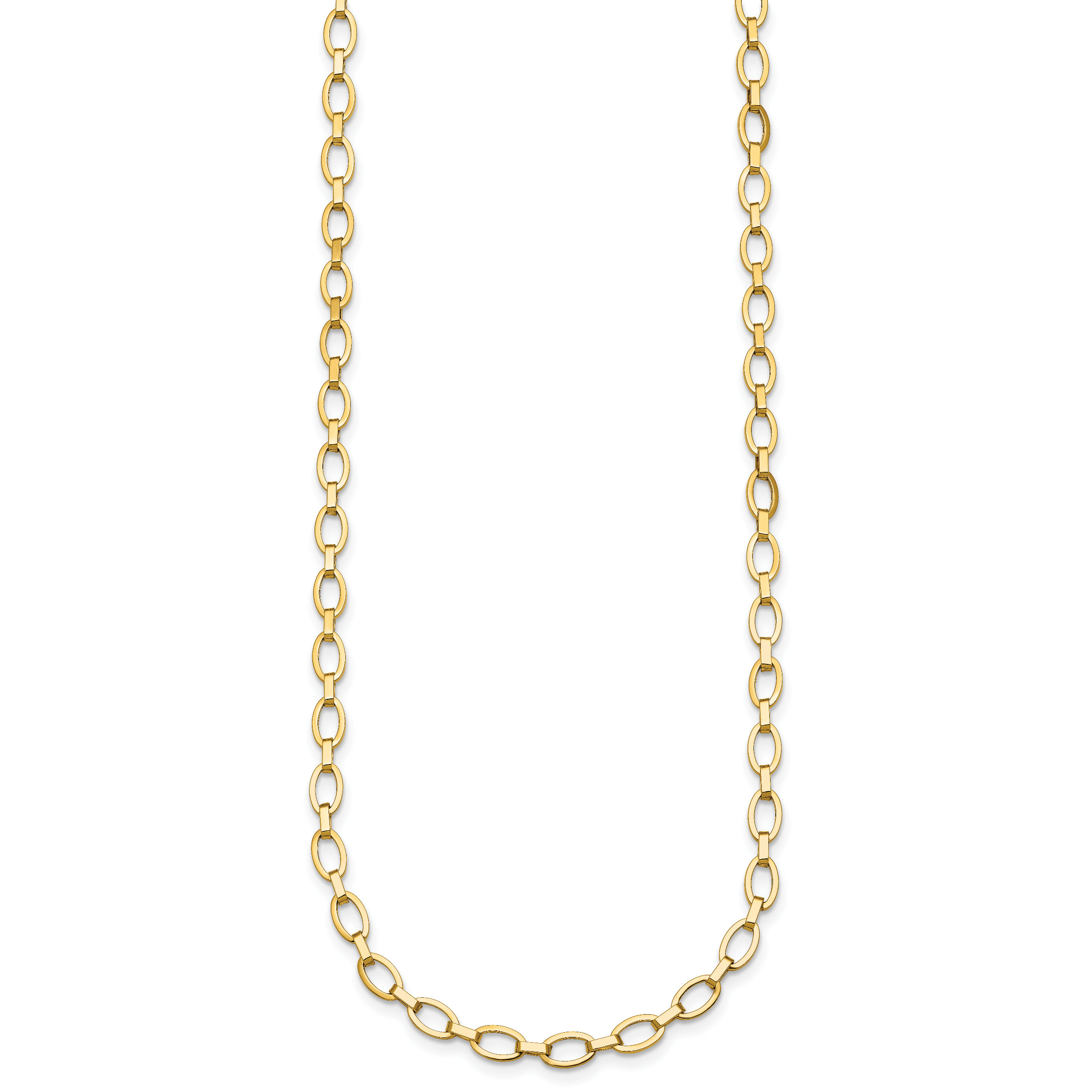 14K Yellow Gold Polished Necklace Secondary image