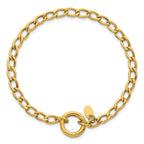 14K Yellow Gold Polished Link Bracelet, 7.5 in