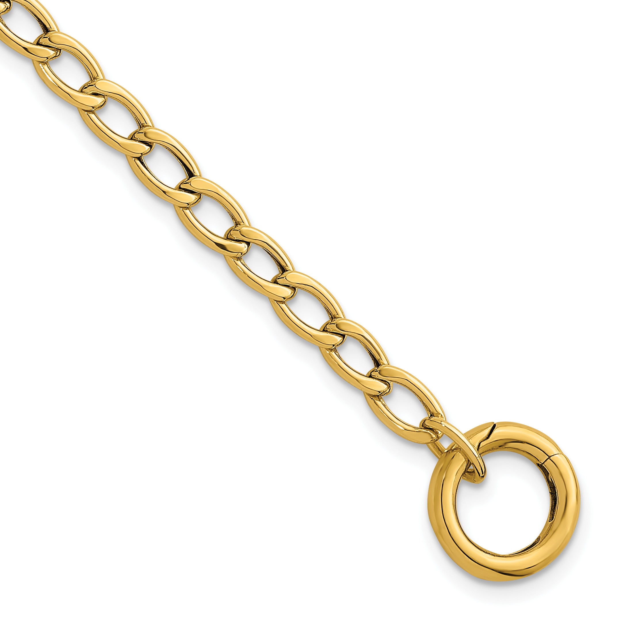 14K Yellow Gold Polished Link Bracelet, 7.5 in Main image