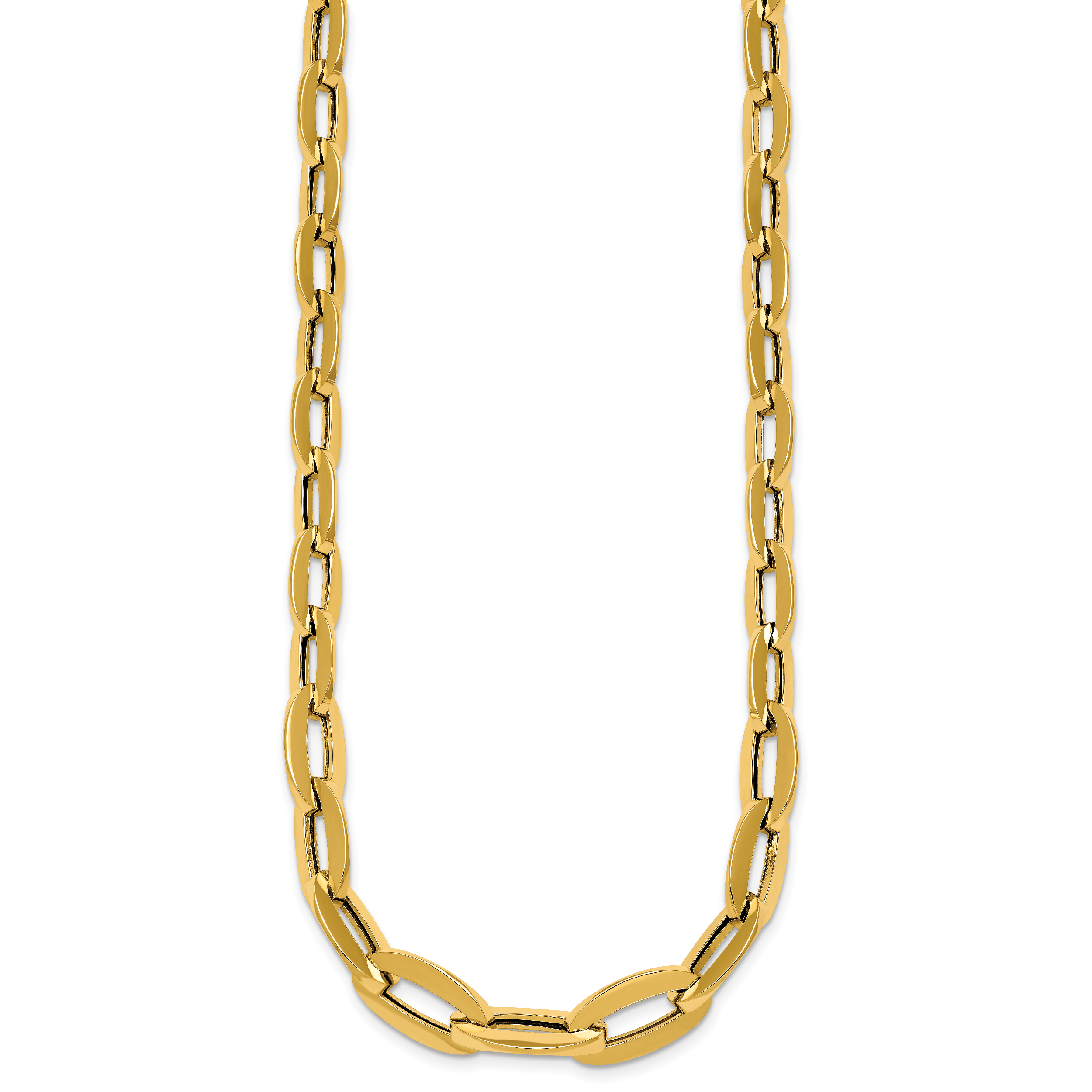 14K Yellow Gold Polished Necklace Secondary image