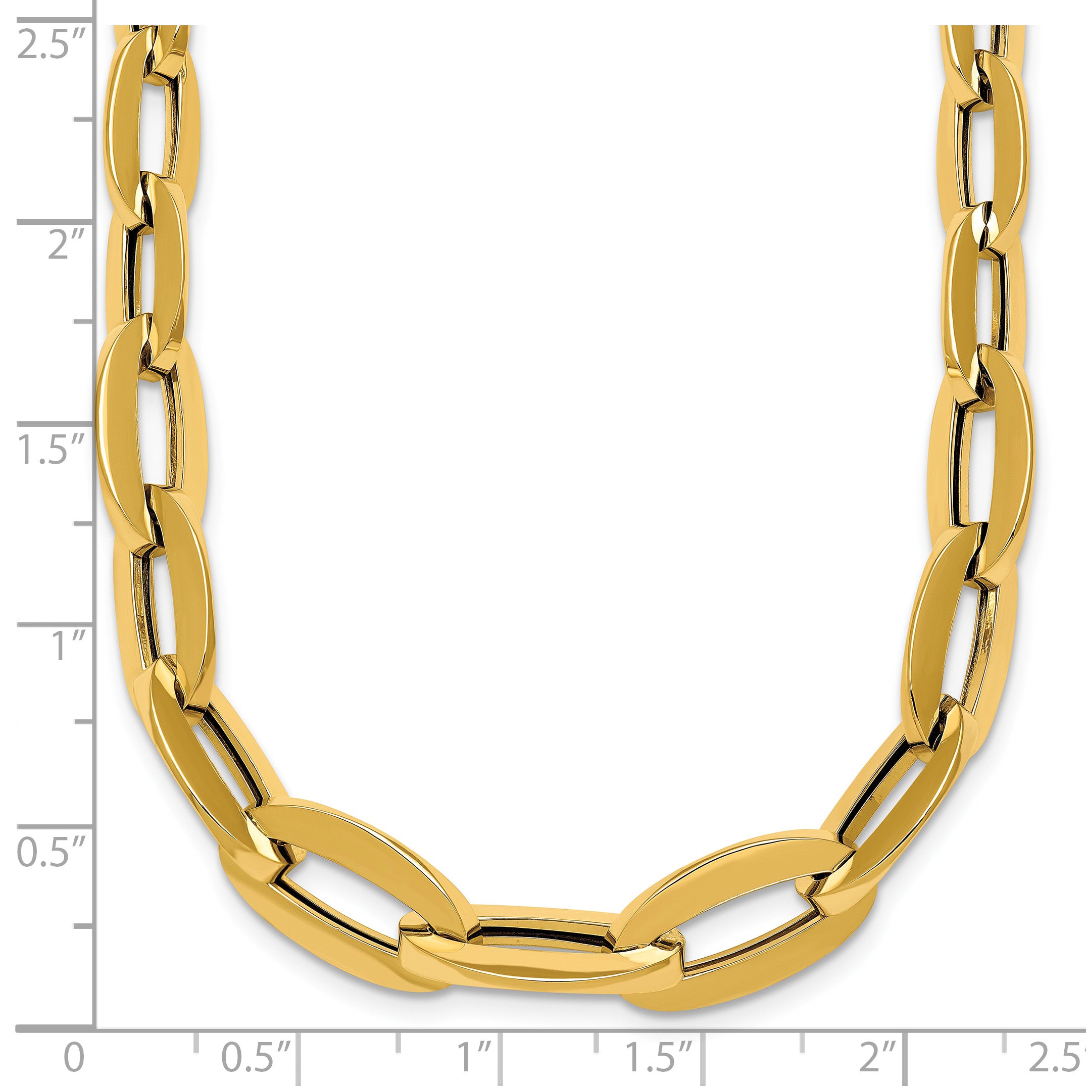 14K Yellow Gold Polished Necklace