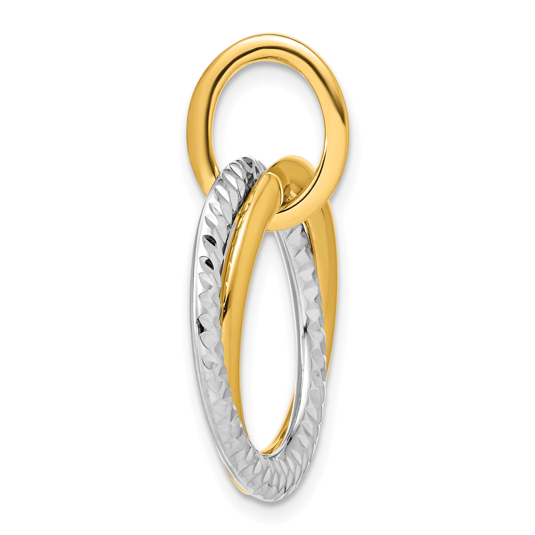 14K Yellow Gold Polished Pendant Secondary image