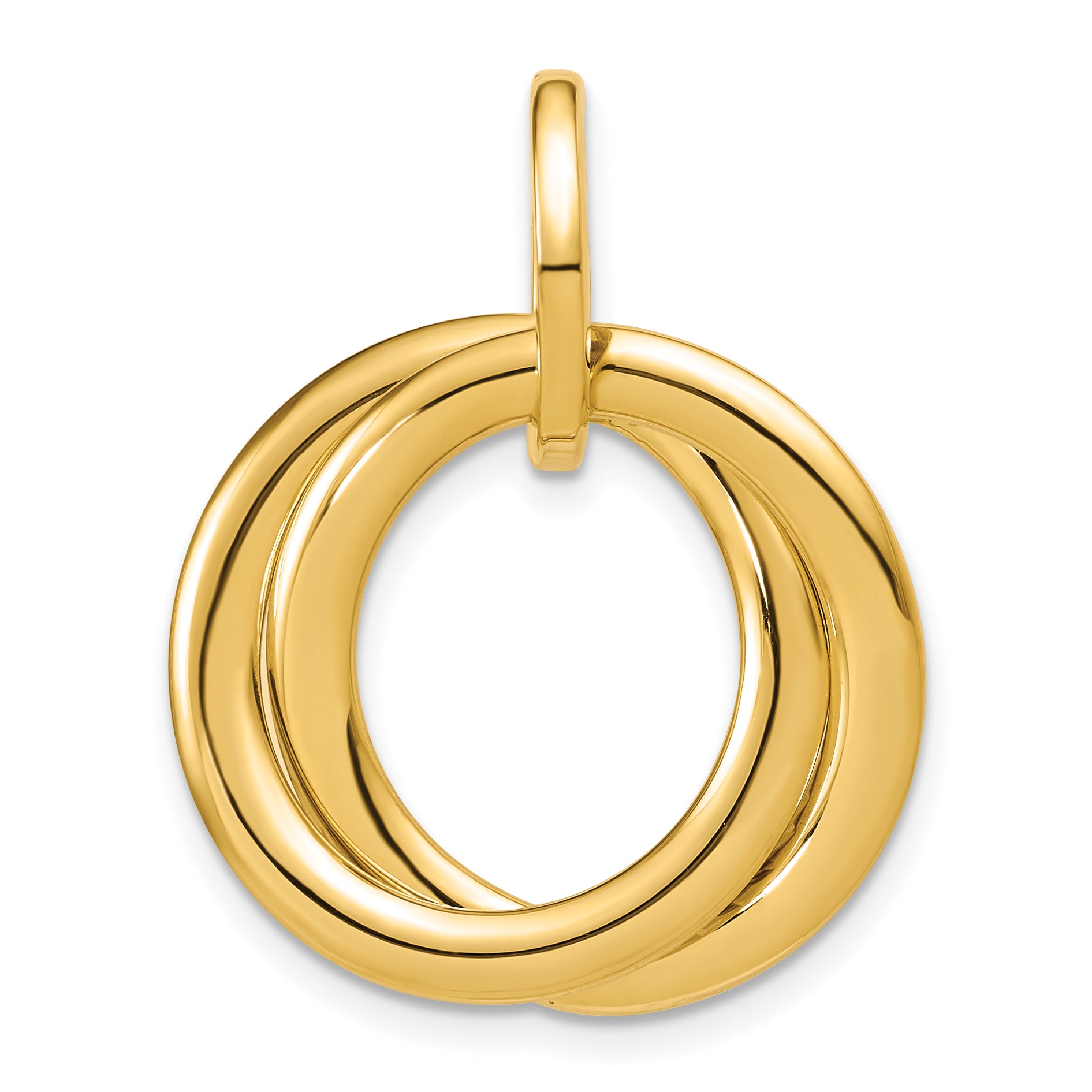 14K Yellow Gold Polished Pendant