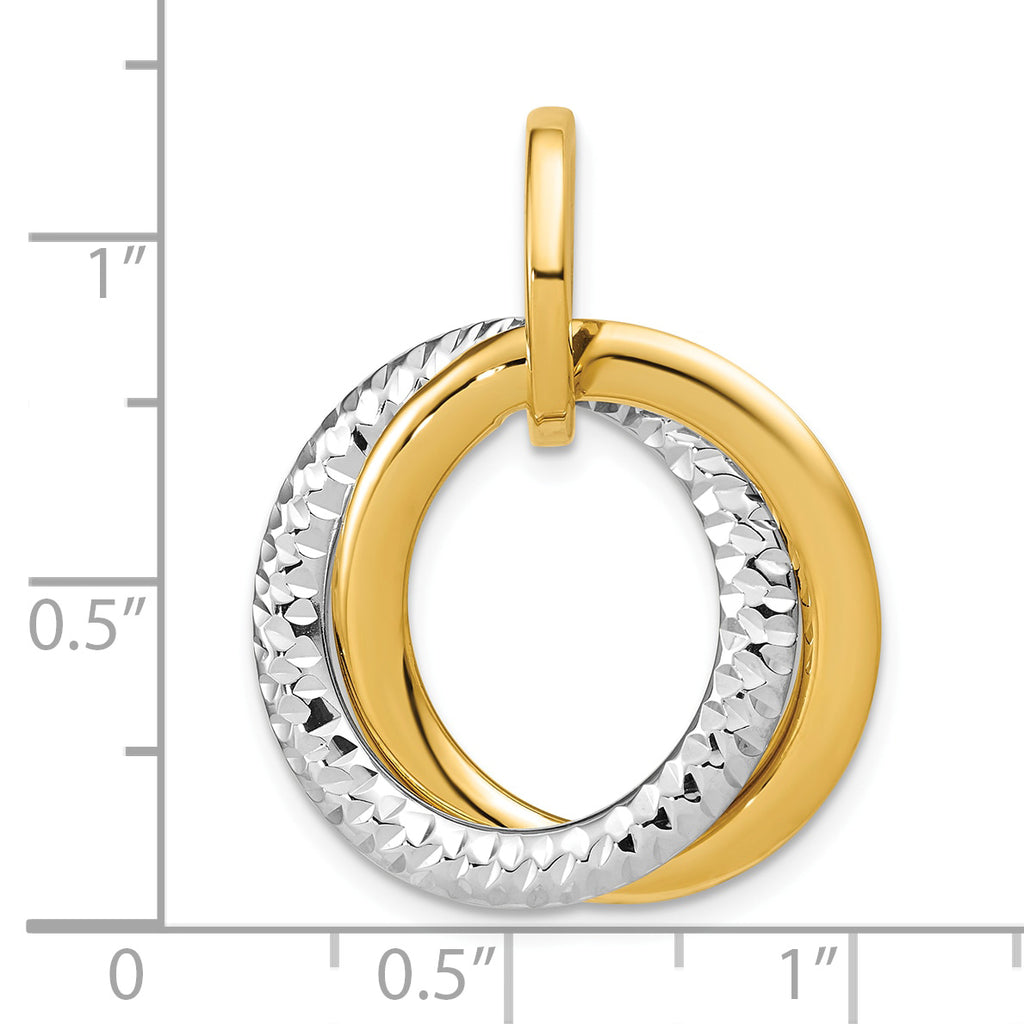 14K Yellow Gold Polished Pendant