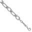 14K White Gold Twisted Link Bracelet, 7.5 in