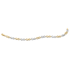 14K Two-tone Polished Bracelet