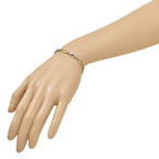 14K Two-tone Polished Fancy Link Bracelet