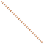 14K Rose Gold Polished Fancy Link Bracelet