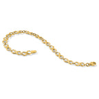 14K Polished Infinity Bracelet