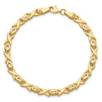 14K Polished XOXO Bracelet