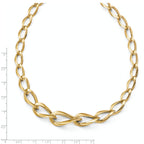 14K Polished Fancy Link Necklace