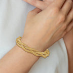 14K Fancy Stretch Bangle Bracelet