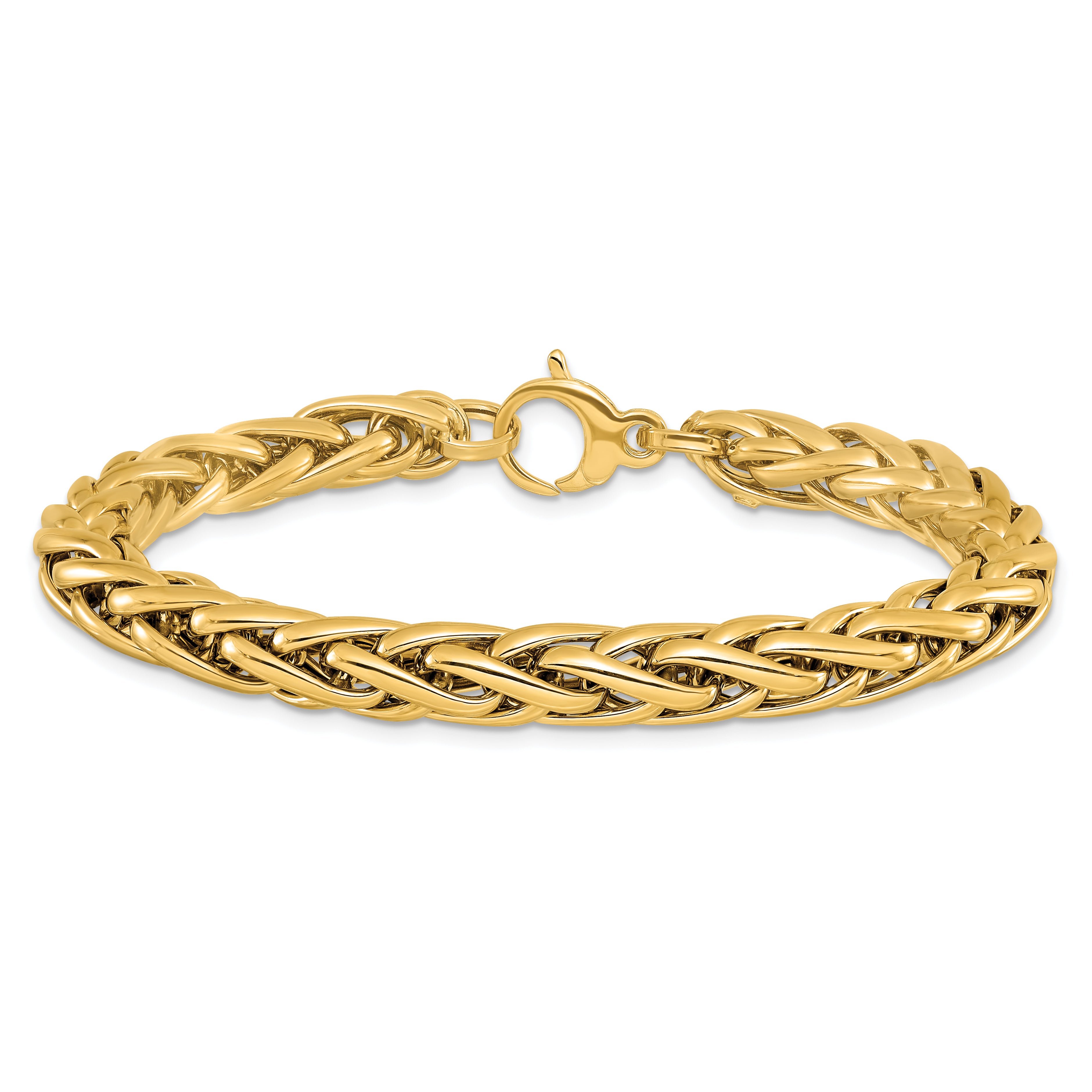 14K Polished Fancy Link Bracelet