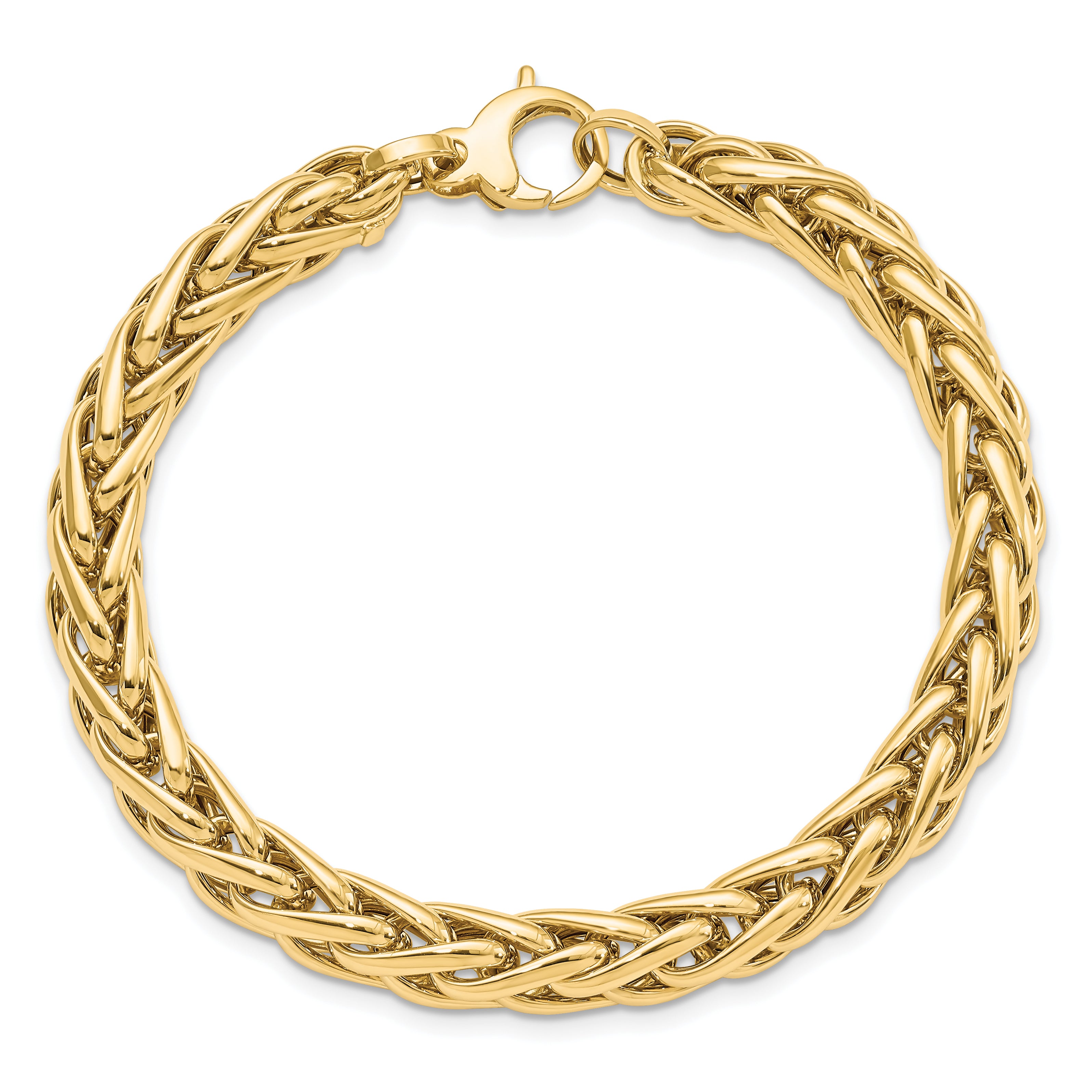 14K Polished Fancy Link Bracelet