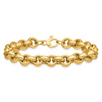 14K Polished Rolo Link Bracelet