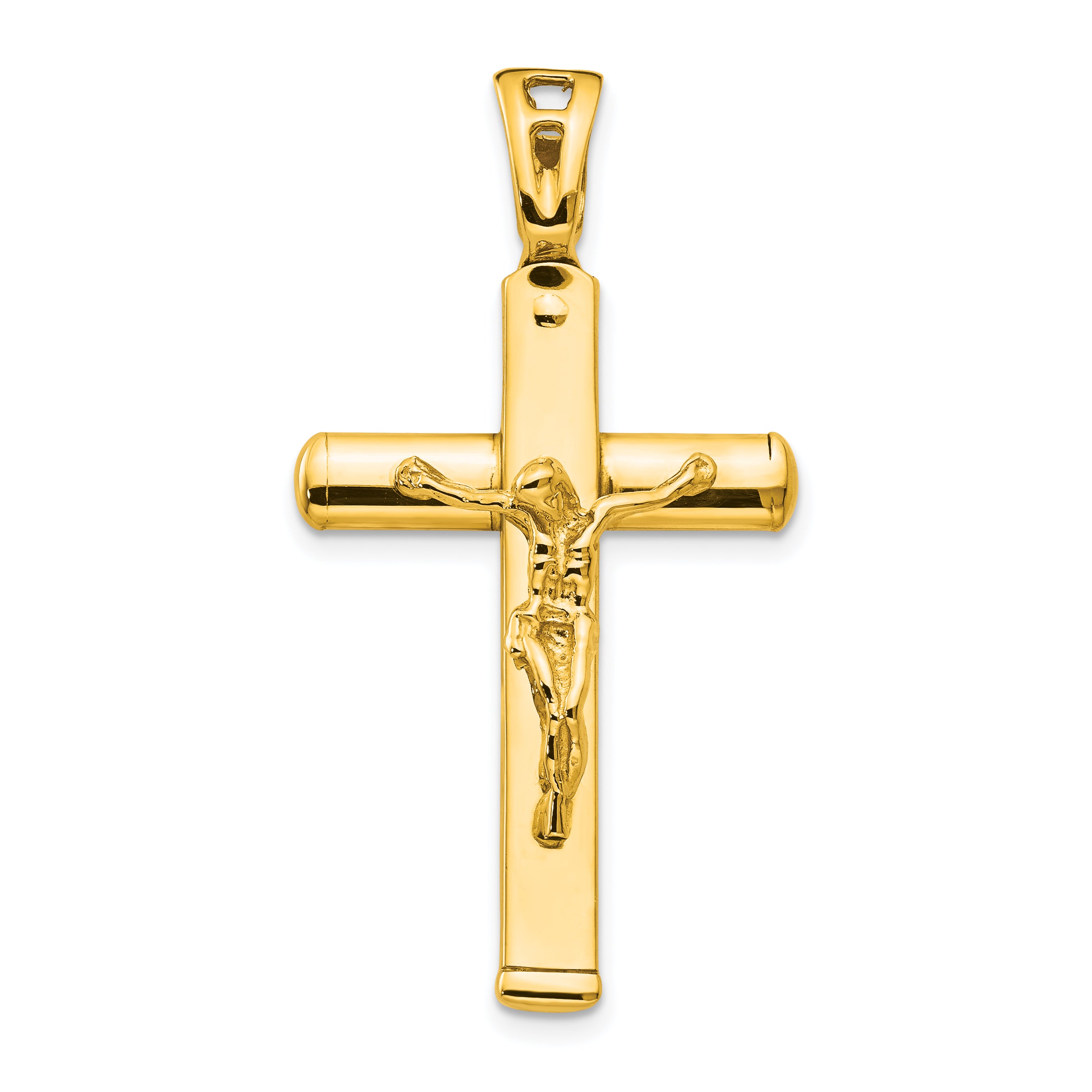 14K Polished Crucifix Pendant Main image