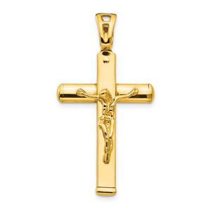 Crucifix Pendant in 14K Yellow Gold, 38mm - Sophia Jewelers