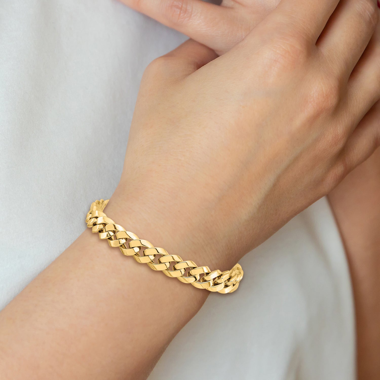 14K Polished Fancy Link Bracelet