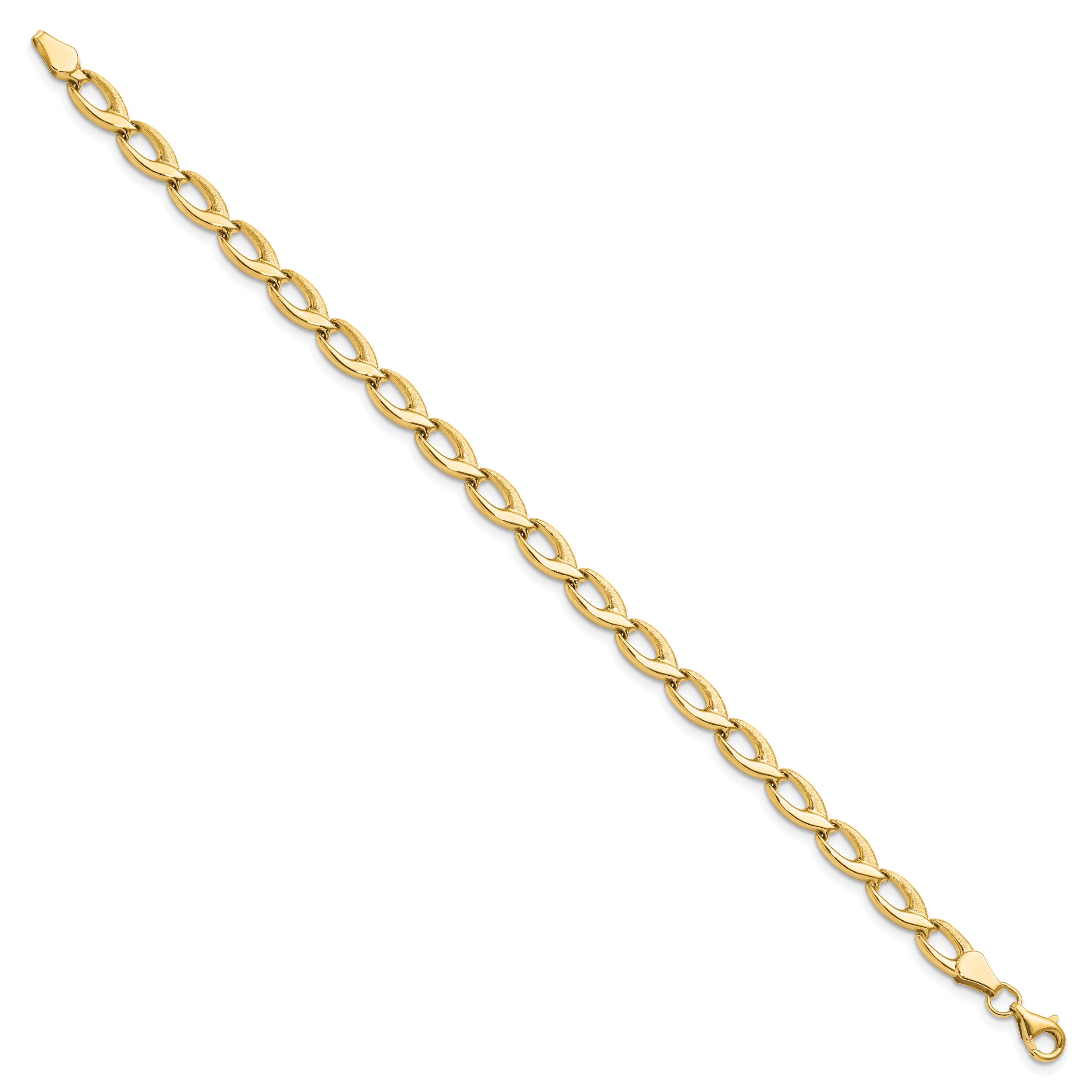 14K Fancy Link Bracelet