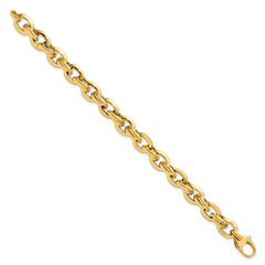 14K Polished Fancy Link Bracelet