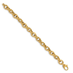 14K Polished Fancy Link Bracelet