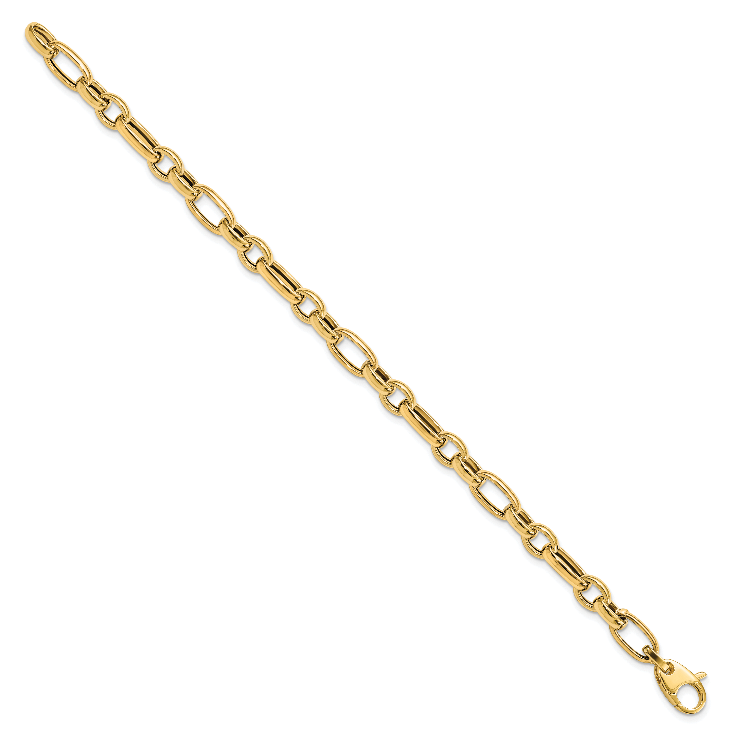14K Polished Fancy Link Bracelet Secondary image