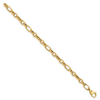 14K Polished Fancy Link Bracelet