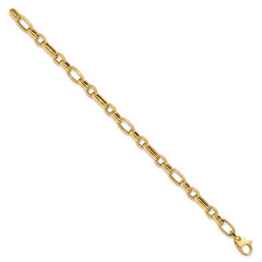 14K Polished Fancy Link Bracelet