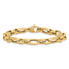 14K Polished Fancy Link Bracelet