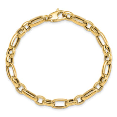 14K Polished Fancy Link Bracelet
