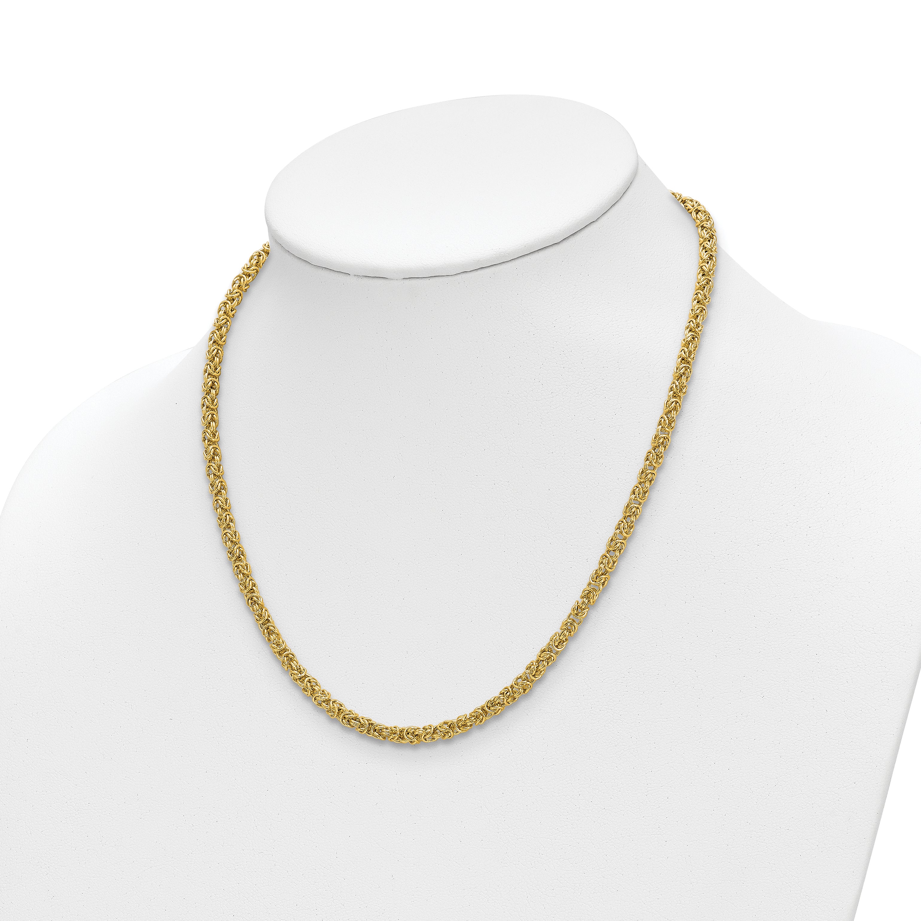 14K Polished Fancy Link Necklace