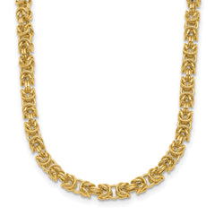 14K Polished Fancy Link Necklace