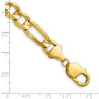 14k 10.0mm Concave Open Figaro Chain