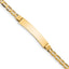 14K Yellow Gold Solid Anchor ID Bracelet 4.8mm