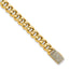 14k 1/2 carat Lab Grown Diamond VS+ F+ 8 inch 7mm Hand-Polished Fashion Link Bracelet