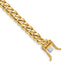 14K 8 inch 7.25mm Hand Polished Rounded Curb Link with Box Catch Clasp Bracelet
